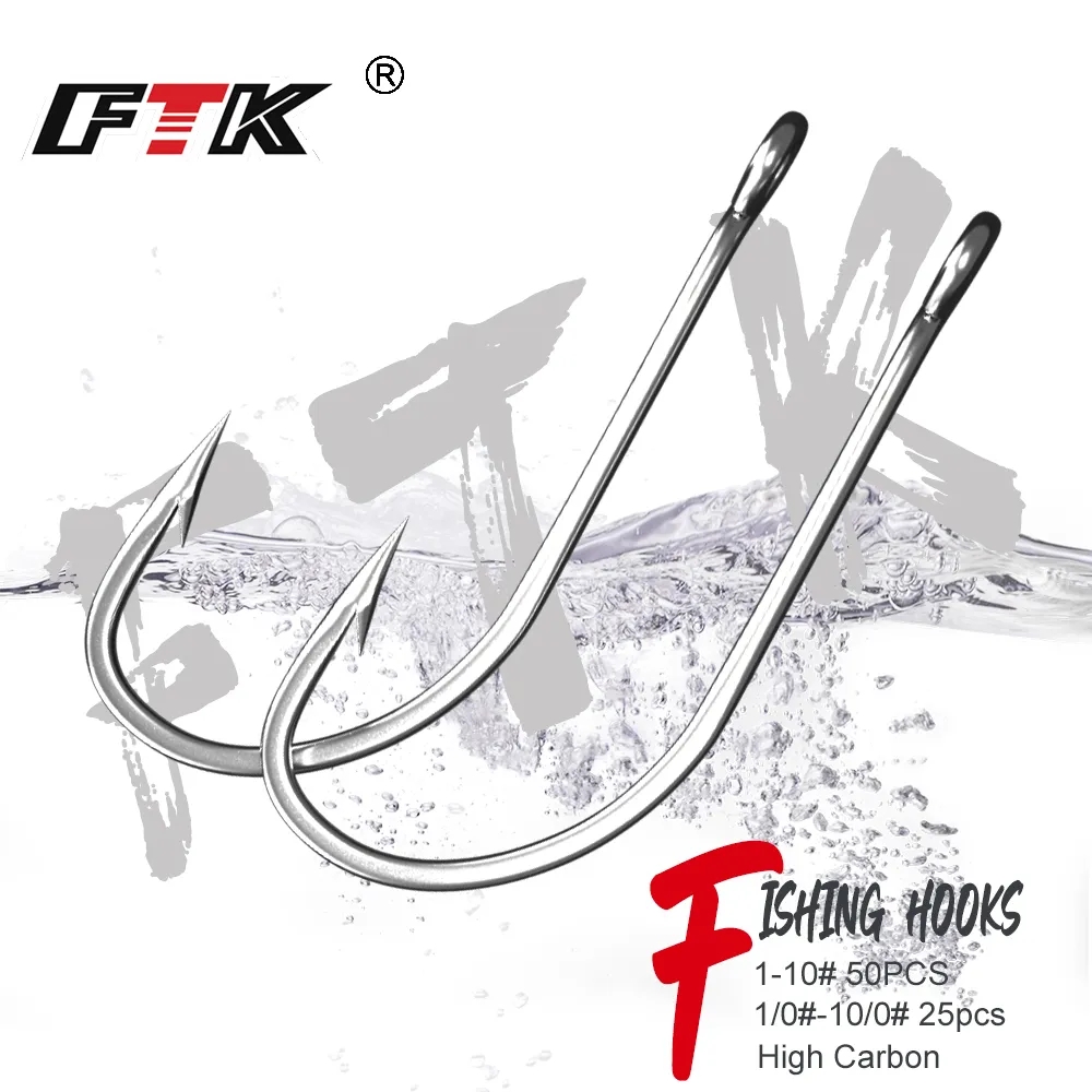 Fishing Hook Offset - Móc câu cá FTK 1-10 #
