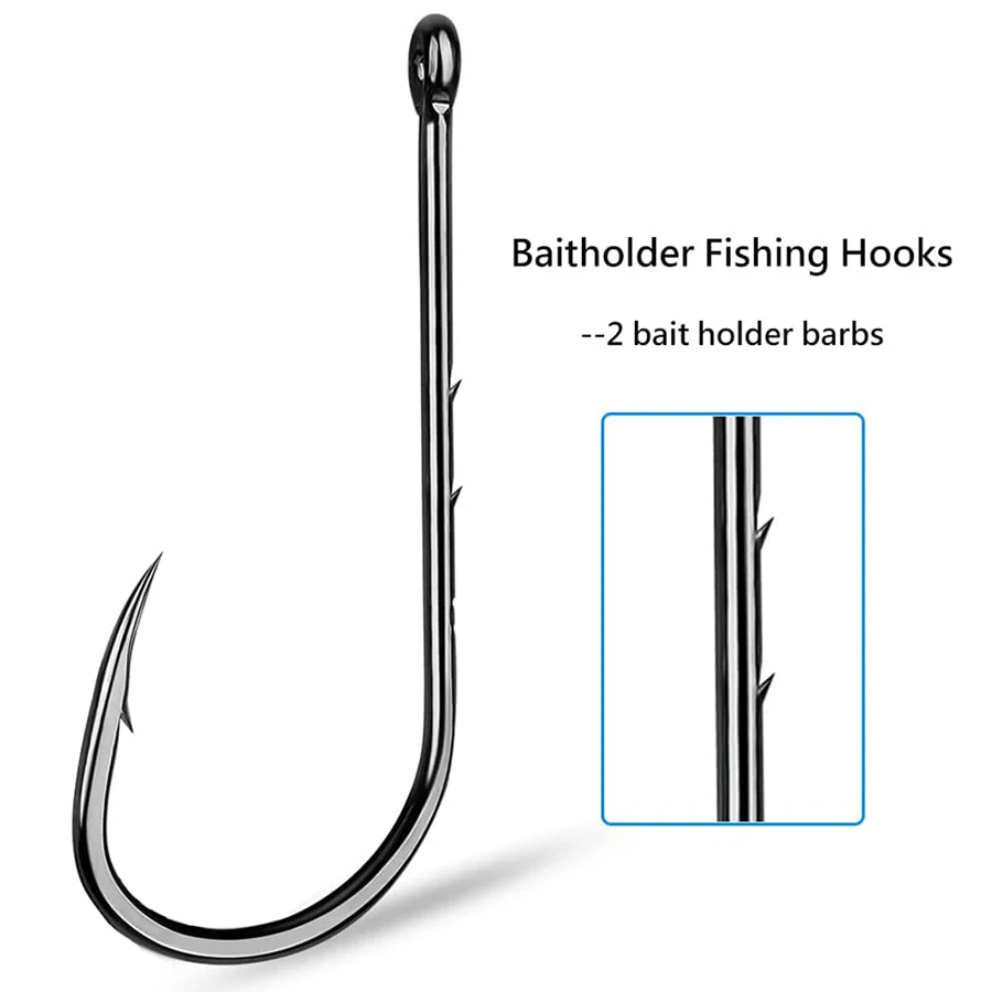 Fishing Hooks 100Pcs Baitholde - đánh giá và giá Fishing Hook Offset