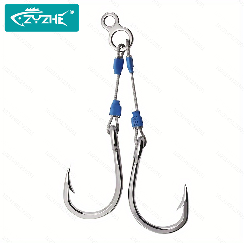 Móc câu hỗ trợ Jig bằng dây th - đánh giá và giá Fishing Hook Assortment
