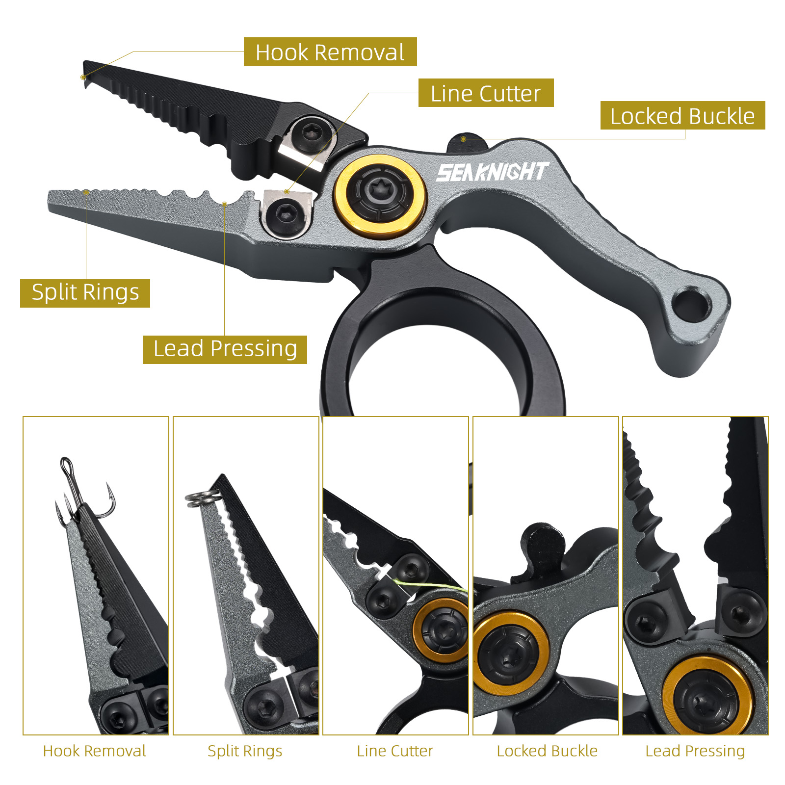 SeaKnight Brand Fishing Pliers - đánh giá và giá Fishing Hook Remover