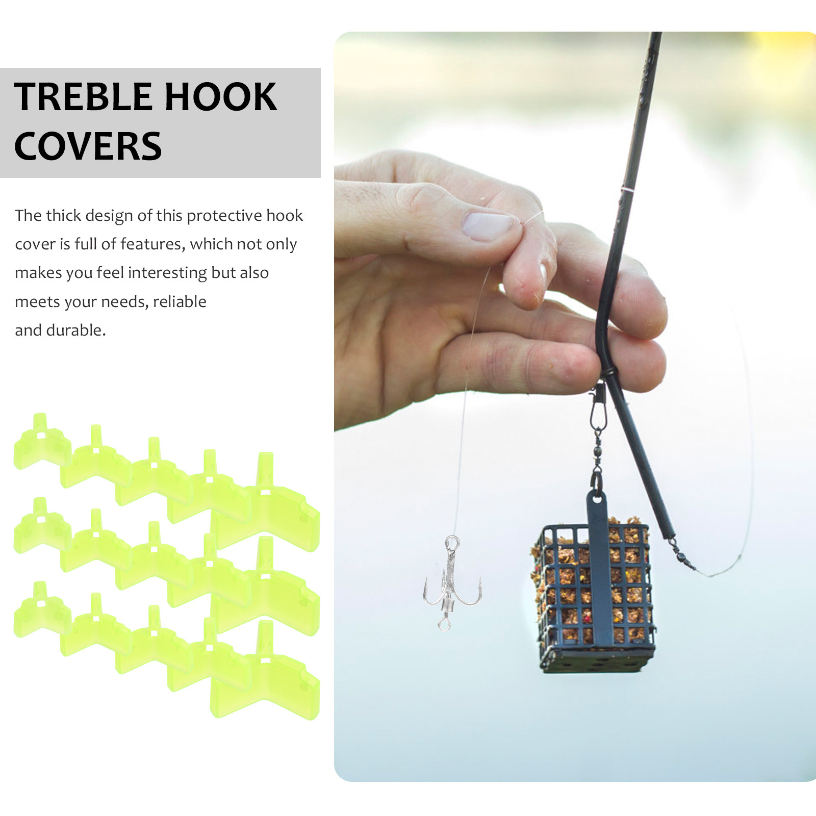 100 Pcs Treble Hook Bonnets Pr - đánh giá và giá Fishing Hook Treble